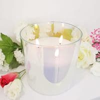 LED Glass Lustre 3 Wick Candle